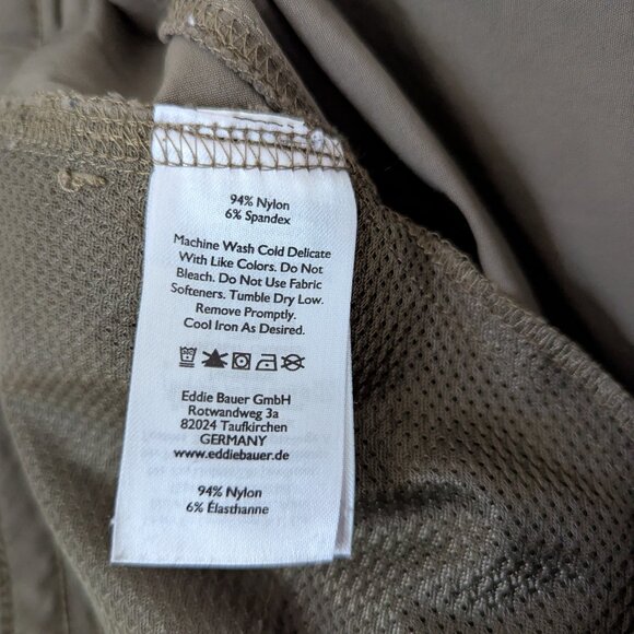 Eddie Bauer Guide Pro Womens Size 14 Slate Green Shorts - Picture 3 of 5